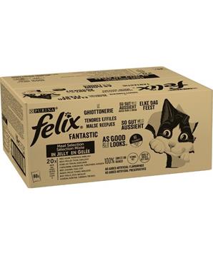 Levně Felix cat kaps.-Fant.Multipack mas.výběr v želé 24 x 85 g