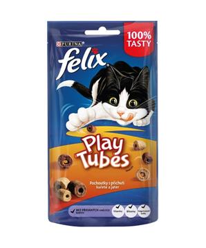Levně Felix snack cat -Play Tubes příchuť kuře,játra 50g