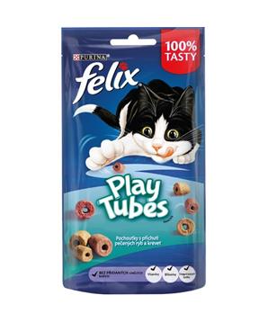 Levně Felix snack cat -Play Tubes příchuť pečená ryba,krevety 50g