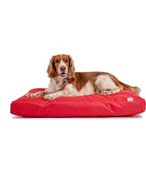 Levně Matrace nylon Buffy červená se zipem 90x60x10