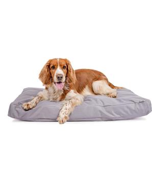 Levně Matrace nylon Buffy šedá se zipem 120x100x15