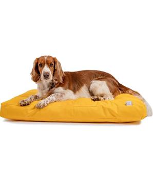 Levně Matrace nylon Buffy žlutá se zipem 120x100x15