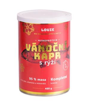 Levně LOUIE konz. pro psy Vánoční kapr 400g