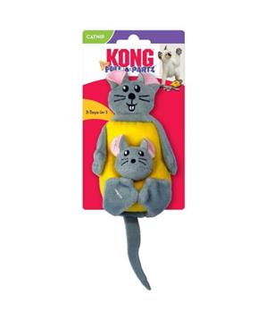 Levně Hračka cat Pull-A-Partz myš a sýr KONG 1 ks