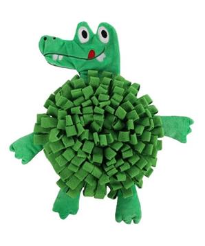 Levně Čmuchací kobereček Krokodýl zelená Flamingo 1 ks