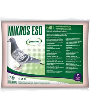 Levně Mikros ESO grit I+ s jódem pro holuby 3kg