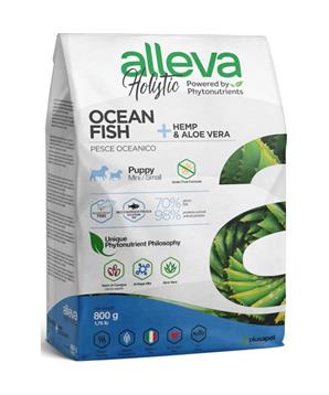 Levně ALLEVA HOLISTIC Dog Dry Puppy Ocean Fish Mini 800g