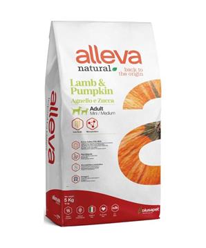 Levně ALLEVA NATURAL Dog Dry Adult Lamb&Pumpkin Mini/Medium 5 kg