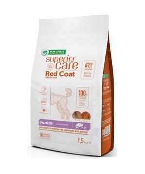 Nature’s Protection Superior Care Dog Dry Red Coat Junior Mini Breed Grain Free Salmon