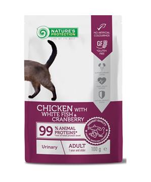 Levně Nature’s Protection Cat kaps. Urinary White Fish and Cranberry 100 g