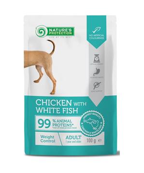 Levně Nature’s Protection Dog kaps. Weight Control Chicken and White Fish 100 g