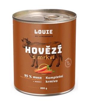 Levně Louie konz. pro psy hovězí s mrkví 800 g