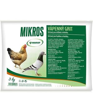 Mikros vápenný grit pro drůbež a holuby 