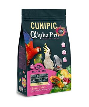 Levně Cunipic Alpha Pro papoušek velký Tropical 1 kg