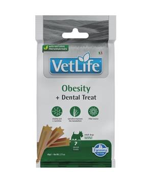 Vet Life Dog Dental Snack Obesity Adult Mini 