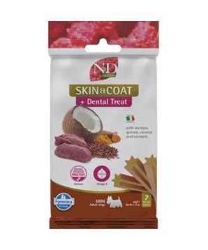 Levně N&D QUINOA Dog Dental Snack Skin & Coat Venison Mini 60g