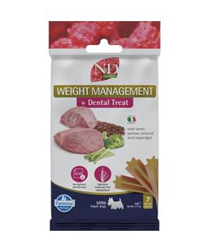 Levně N&D QUINOA Dog Dental Snack Weight Lamb Mini 60g