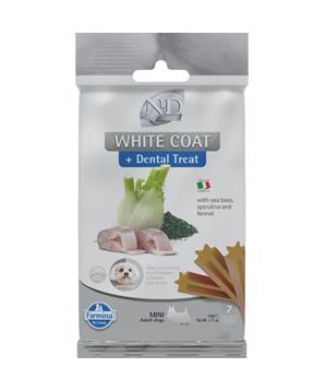 Levně N&D WHITE Dog Dental Snack Sea Bass Mini 60g