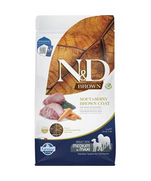 Levně N&D BROWN Dog GF Lamb, Spirulina & Carrot Adult Medium & Maxi 2kg