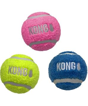 Levně Hračka tenis + plyš KONG Sport® Softies Balls L mix 2 ks
