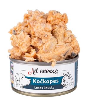ALL ANIMALS Kočkopes konz. Losos kousky 