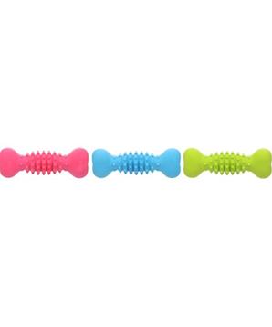 Levně Hračka guma Fuma kost 20,5cm mix barev Flamingo 1ks/20,5cm