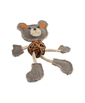 Levně Hračka cat Canvas medvěd 17,8cm Duvo+ 1ks/17,8cm