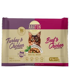 Levně Araton Cat kaps. Sterilised Multipack 4 x 85g