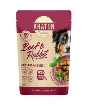 Levně Araton Dog kaps. Adult Beef/Rabbit 500g