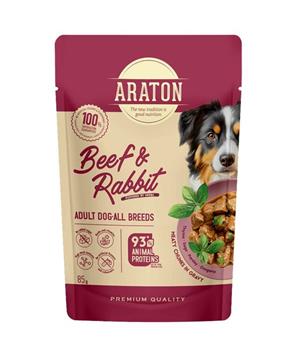 Levně Araton Dog kaps. Adult Beef/Rabbit 85g