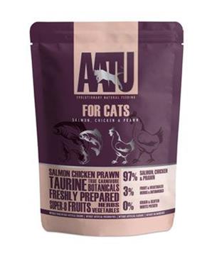 Levně AATU Cat Salmon n Chicken n Prawn kaps. 85 g