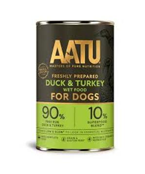 Levně AATU Dog Duck n Turkey konz. 400 g