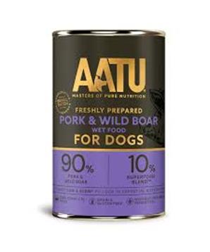 Levně AATU Dog Wild Boar n Pork konz. 400 g