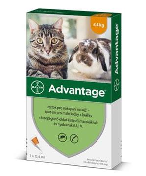 Levně Advantage 40 10% 1x0,4ml pro kočky do 4kg
