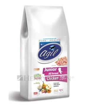AGIL JUNIOR ALL BREED, CHICKEN & lamb, tuna, yoghurt