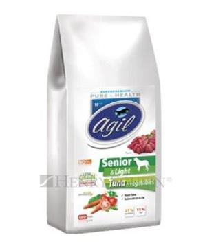 Levně AGIL SENIOR & LIGHT, TUNA & lamb & chicken 10kg