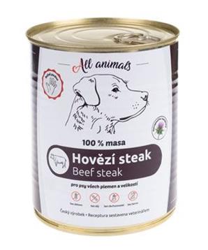 All Animals DOG hovězí steak