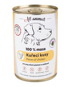 Levně All Animals DOG kuřecí kousky 400 g