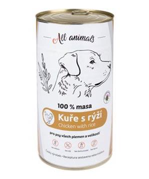 Levně All Animals DOG kuřecí mleté s rýží 1200g