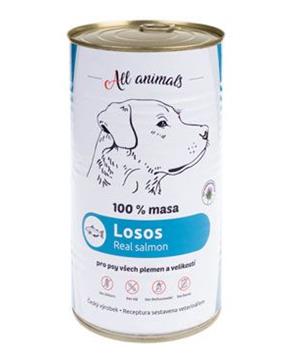 Levně All Animals DOG losos mletý 1200g