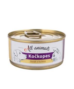 Levně All Animals kočkopes steak z kuřete 100 g
