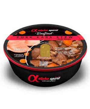 Levně Alpha Spirit Real Food PORK EARS 280g