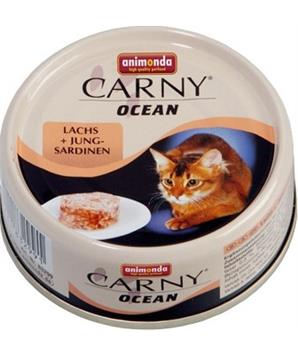 Levně ANIMONDA konzerva CARNY Ocean - losos + sardinky 80 g