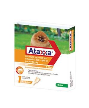 Levně Ataxxa Spot-on Dog S 200mg/40mg 1x0,4ml
