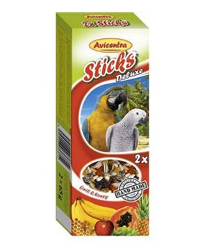 Levně Avicentra tyčinky velký papoušek - ovoce+med 2 ks