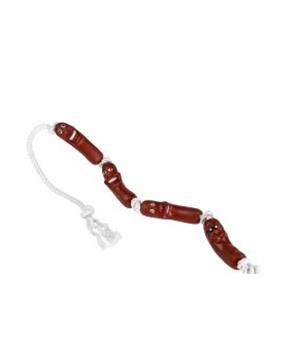 Vinylové klobásky na bavlněném laně 78 cm HipHop