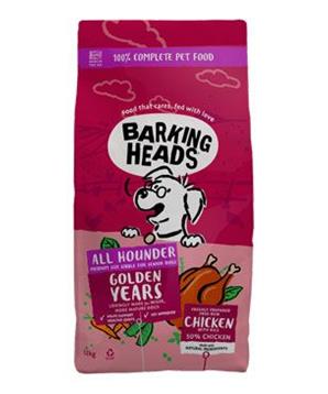 Levně BARKING HEADS All Hounder Golden Years Chicken 12 kg
