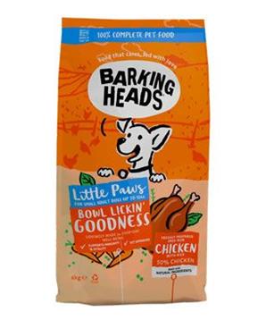 Levně BARKING HEADS Little Paws Bowl Lickin Good Chick 1,5 kg