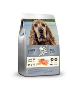 Levně Best Breeder Senior / Light Fish & Rice 12 kg