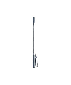 Levně Bičík jezdecký s koženou plácačkou, 65 cm, sklolaminát, opletený nylonem, PVC rukojeť 1 ks